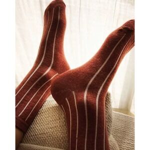Nui Organics Nature Socks Rust Adult Small